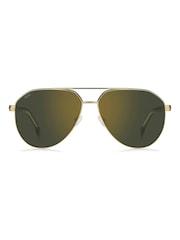 BOSS Gold Pilot Sunglasses - Image 1 of 4
