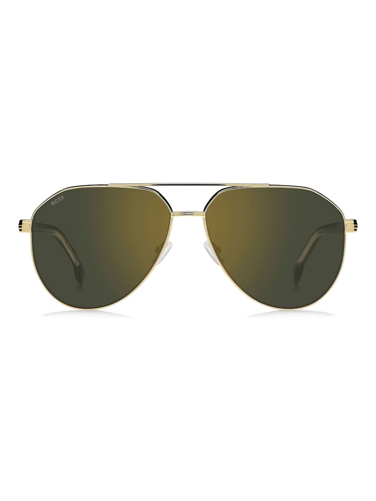 BOSS Gold Pilot Sunglasses - Image 1 of 4
