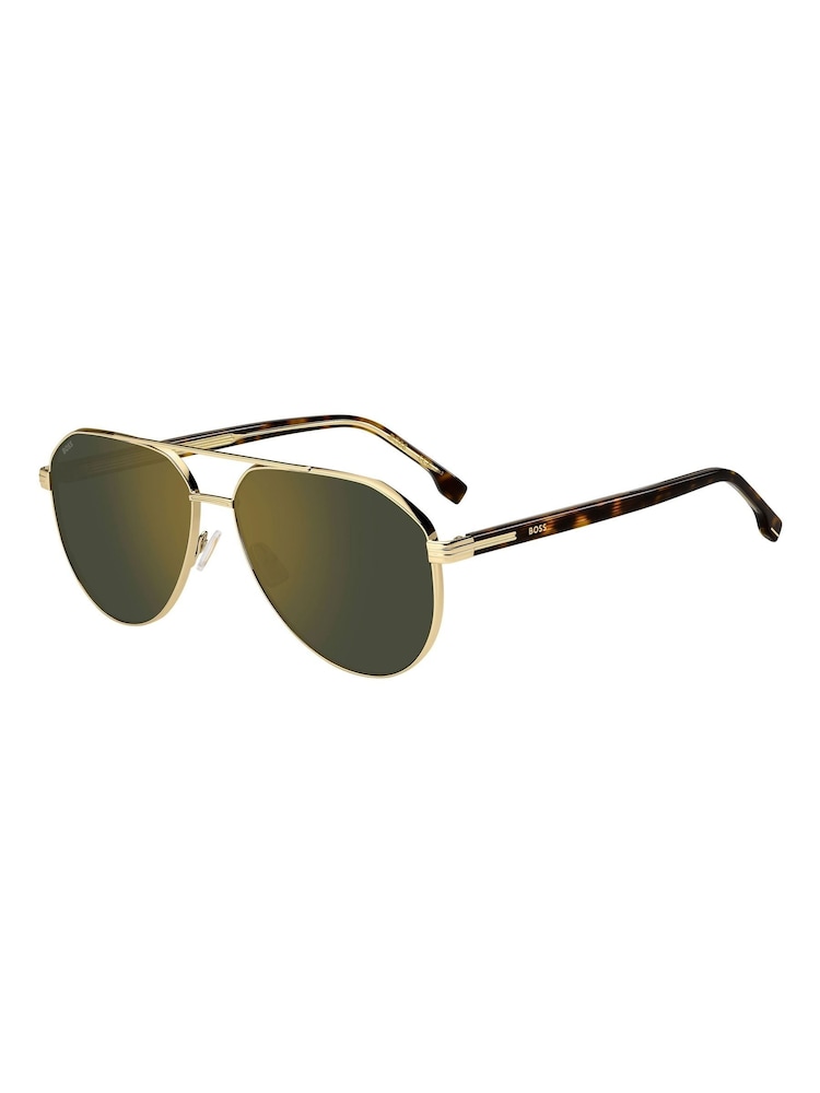 BOSS Gold Pilot Sunglasses - Image 2 of 4