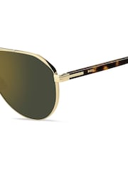 BOSS Gold Pilot Sunglasses - Image 4 of 4