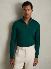 Reiss Blackhall Merinovilla Half-Zip Puolipoolokaulus Neulepusero - Kuva 1 / 6
