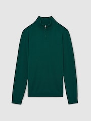 Reiss Blackhall Merinovilla Half-Zip Puolipoolokaulus Neulepusero - Kuva 2 / 6