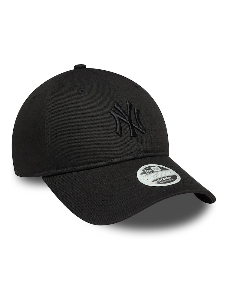 New Era Wmns 9TWENTY Bow Back Neyyan 100% Cotton Black Hat - Image 1 of 7
