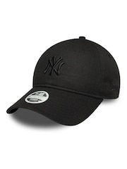 New Era Wmns 9TWENTY Bow Back Neyyan 100% Cotton Black Hat - Image 3 of 7