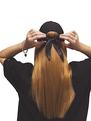 New Era Wmns 9TWENTY Bow Back Neyyan 100% Cotton Black Hat - Image 7 of 7