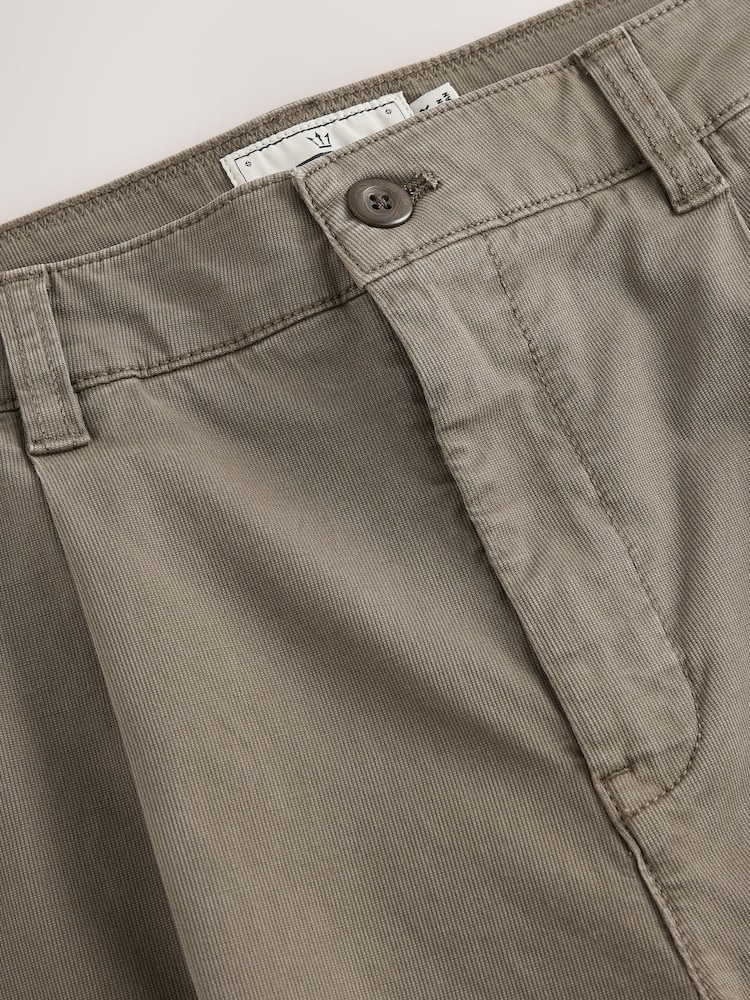 Marron champignon - Pantalon chino texturé plissé - Image 9 of 10