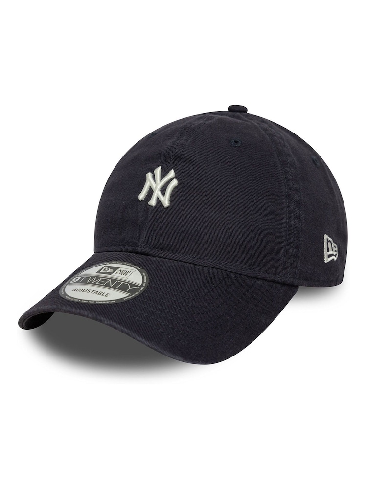 New Era Blue Mini Logo Washed 9TWENTY Neyyan 100% Cotton Hat - Image 6 of 6