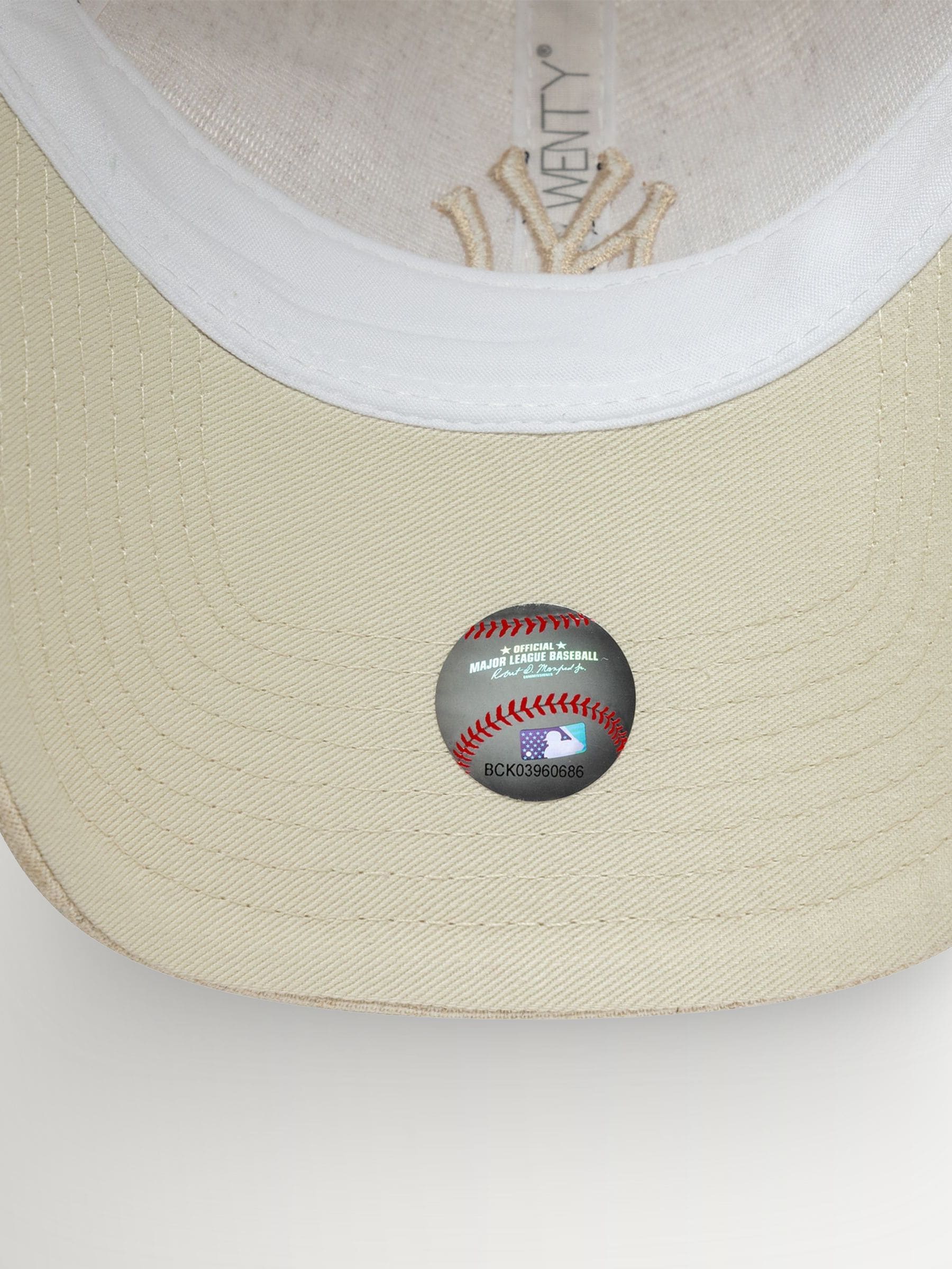 Buy New Era Cream Linen 9Twenty New York Yankees Cap from Next Ireland