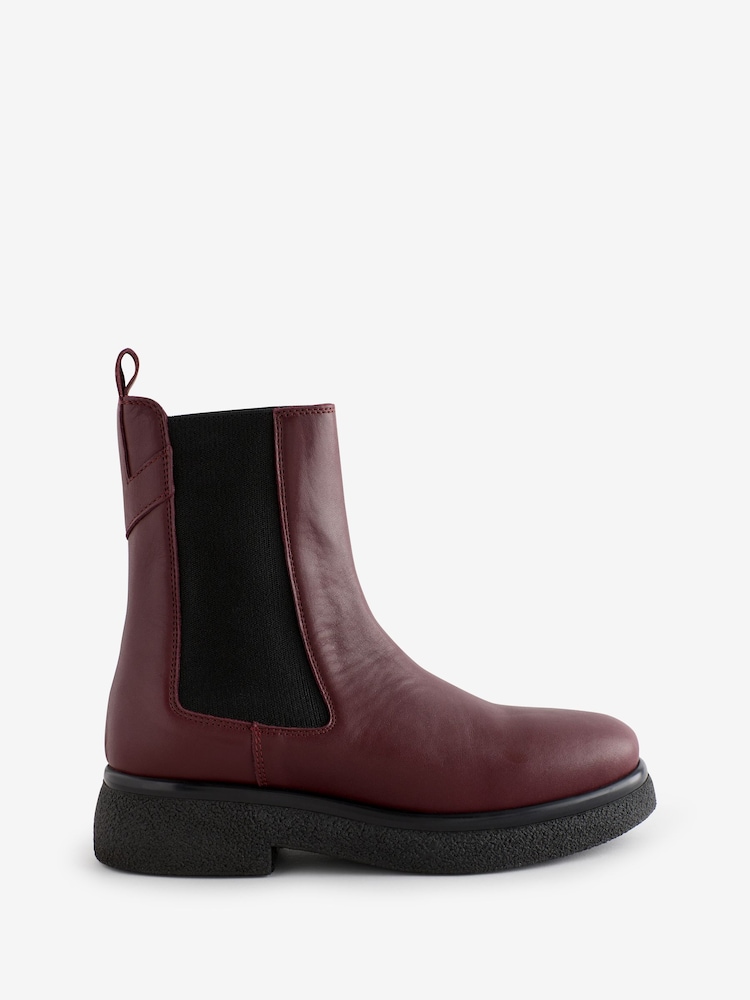 Whistles Red Aelin Chelsea Boots - Image 1 of 1