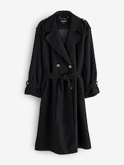 Whistles Black Riley Trench Coat - Image 1 of 1