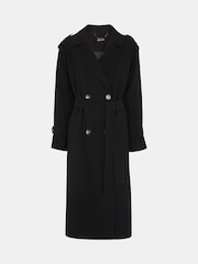 Whistles Black Riley Trench Coat - Image 6 of 6