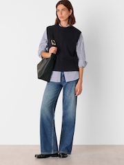 Whistles Blue Wool Sleeveless Tank - Image 4 of 6