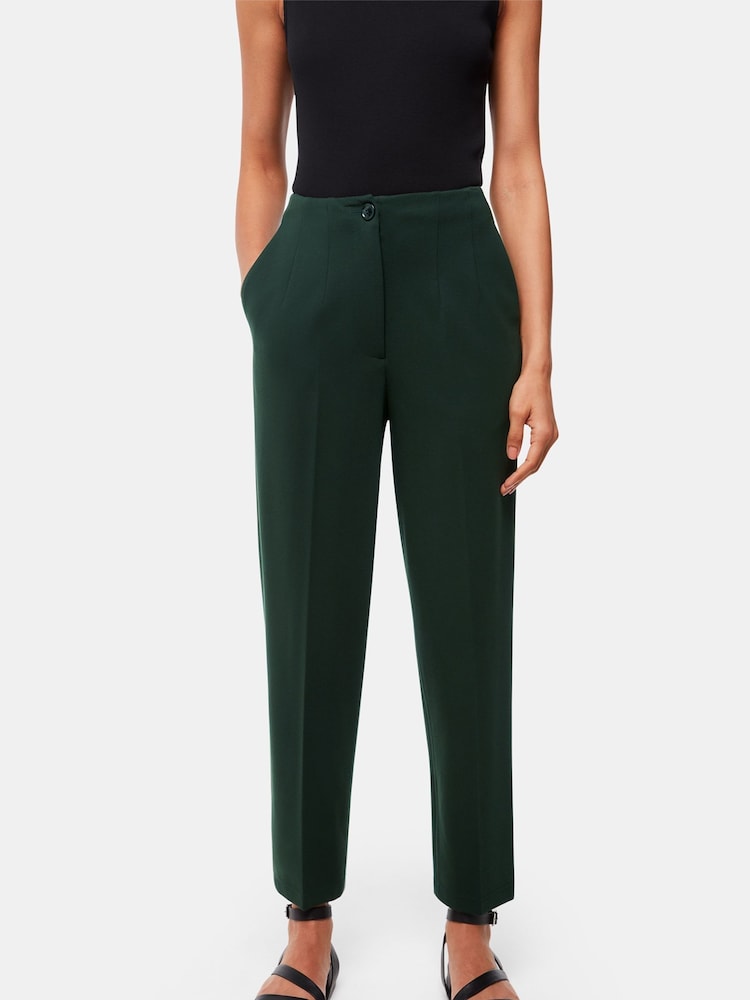 Whistles Green Lila Ponte Trousers - Image 1 of 5