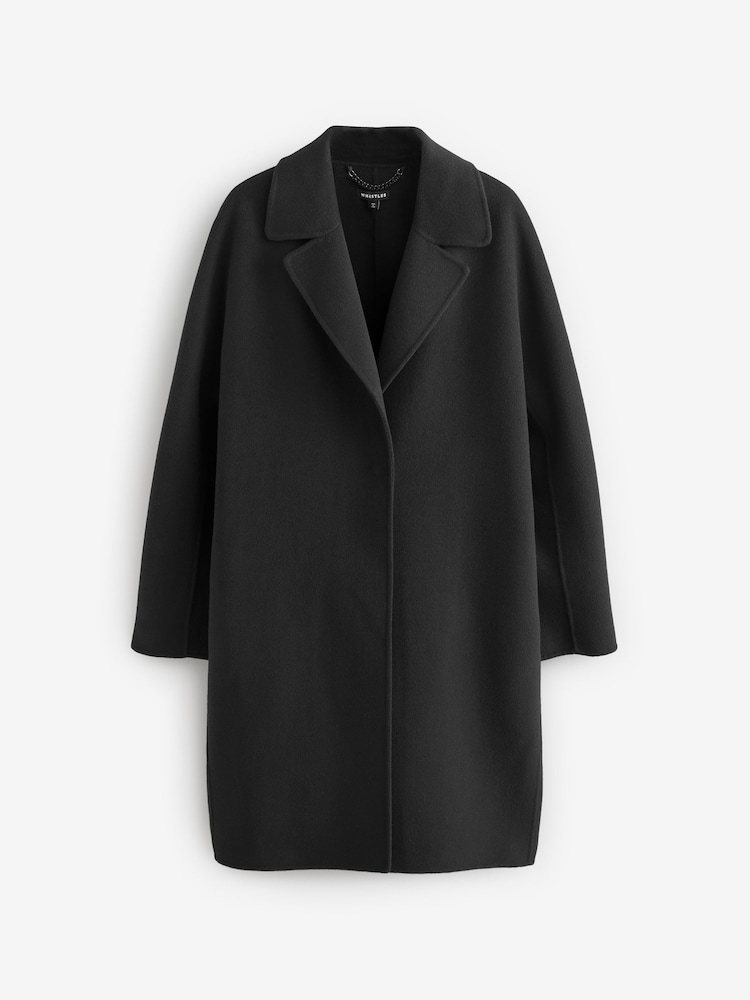 Whistles Black Julia Double Faced Coat - Image 1 of 1