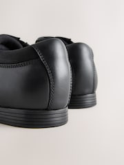 Black Standard Fit (F) Slip On Leather Loafer School Shoes - Image 5 of 5
