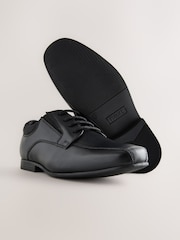 Black Wide Fit (G) Slip On Leather Loafer School Shoes - Image 5 of 5