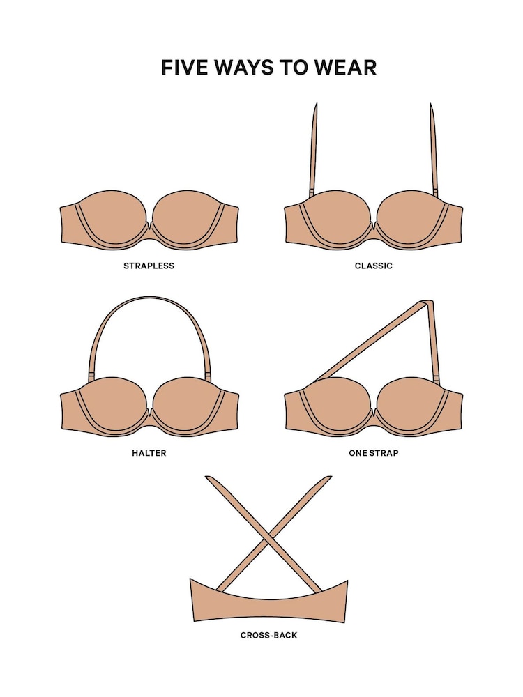 Victoria's Secret Praline Nude Strapless Multiway Push Up Bra - Image 3 of 3