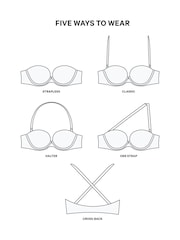 Victoria's Secret White Strapless Multiway Push Up Bra - Image 3 of 3