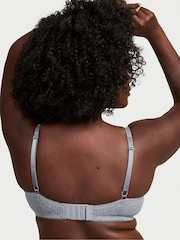 Victoria's Secret Asteroid Grey Unlined Demi Sheer Shine Lace Bra - Image 2 of 2