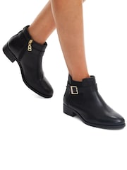 Carvela Low Ankle Black Boots - Image 1 of 5