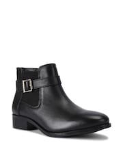 Carvela Low Ankle Black Boots - Image 3 of 5