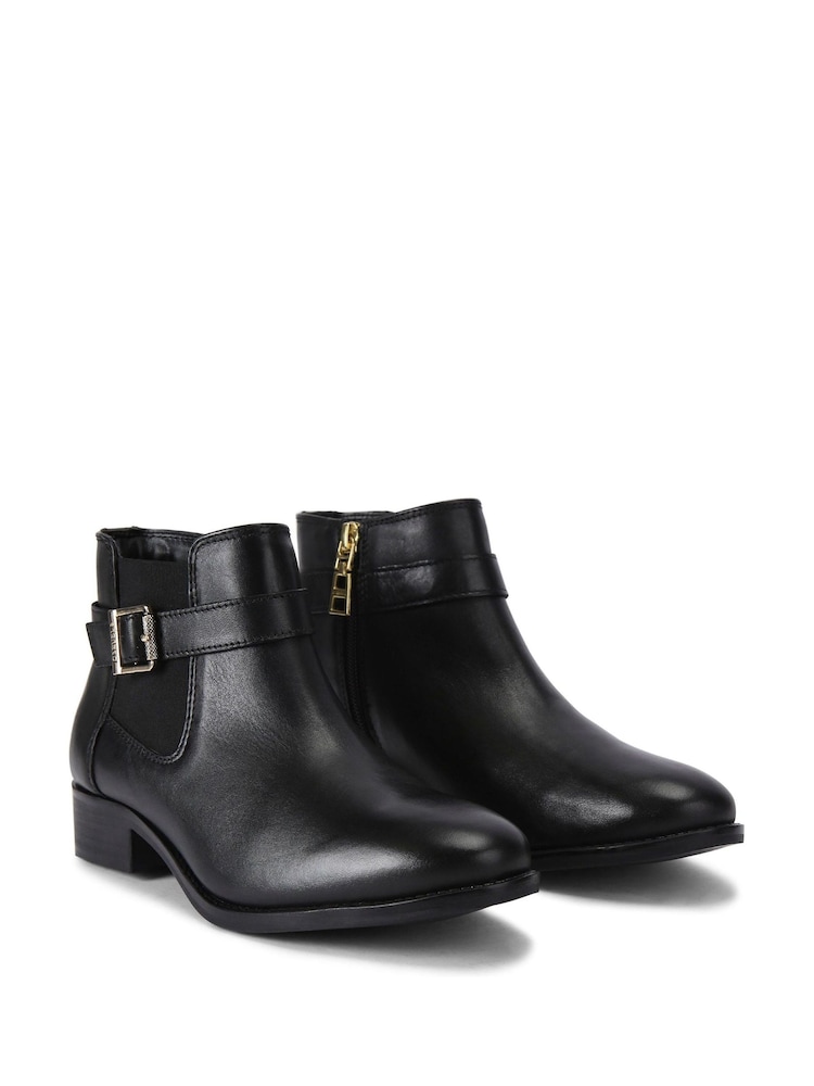 Carvela Low Ankle Black Boots - Image 3 of 5