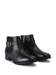 Carvela Low Ankle Black Boots - Image 4 of 5