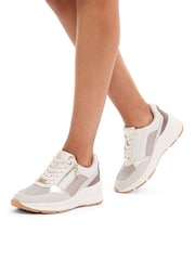 Carvela Natural Stride Zip Trainers - Image 1 of 5