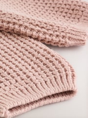Pink Knitted Frill Collar Baby Cardigan (0mths-2yrs) (0mths-2yrs) - Image 6 of 9