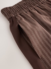 Brown Soft Touch Straight Leg Striped Trousers - Image 3 of 5