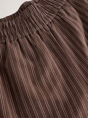 Brown Soft Touch Straight Leg Striped Trousers - Image 4 of 5