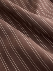 Brown Soft Touch Straight Leg Striped Trousers - Image 5 of 5