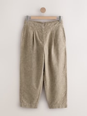 Marrón - Pantalones de jacquard de algodón 100% tipo barril - Imagen 5 de 7