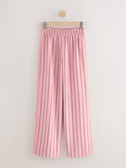 Pink Stripe Soft Touch Straight Leg Striped Trousers - Image 1 of 5