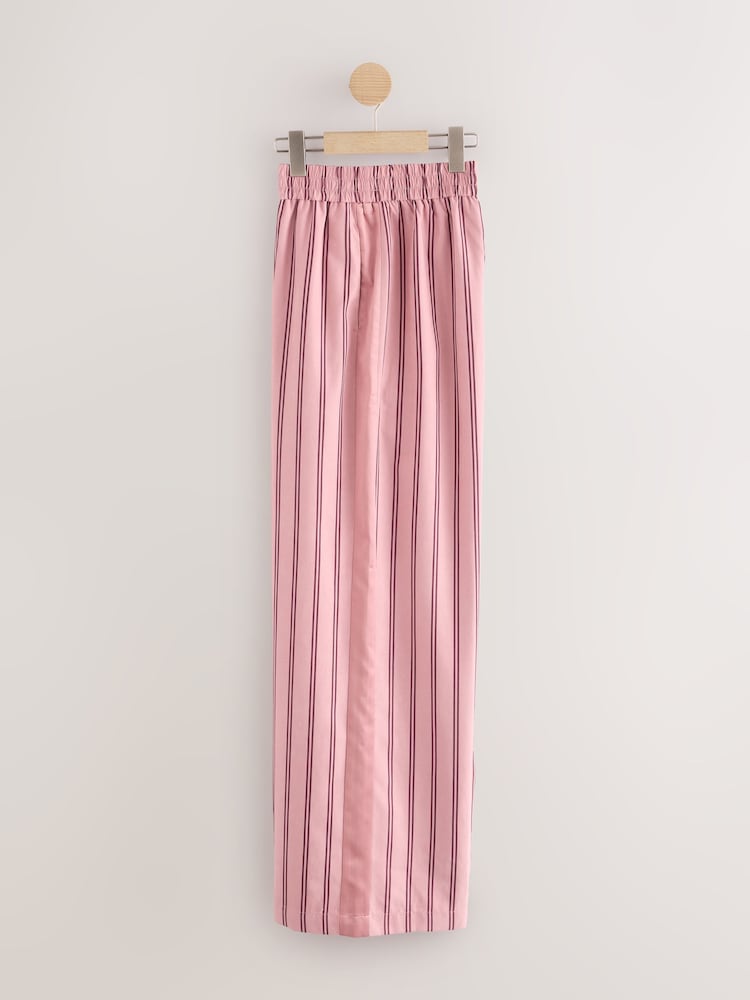 Pink Stripe Soft Touch Straight Leg Striped Trousers - Image 2 of 5