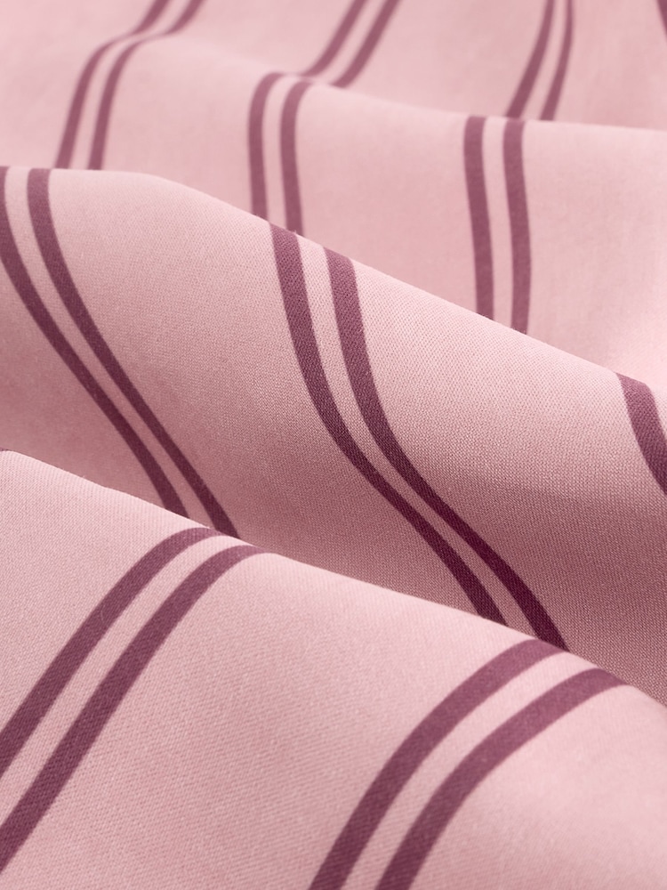 Pink Stripe Soft Touch Straight Leg Striped Trousers - Image 5 of 5