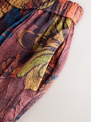 Multi Crinkle Satin Wide Leg Trousers - Image 2 of 4