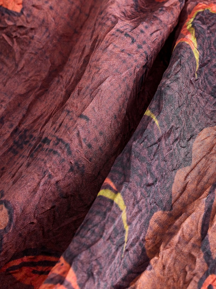 Multi Crinkle Satin Wide Leg Trousers - Image 4 of 4