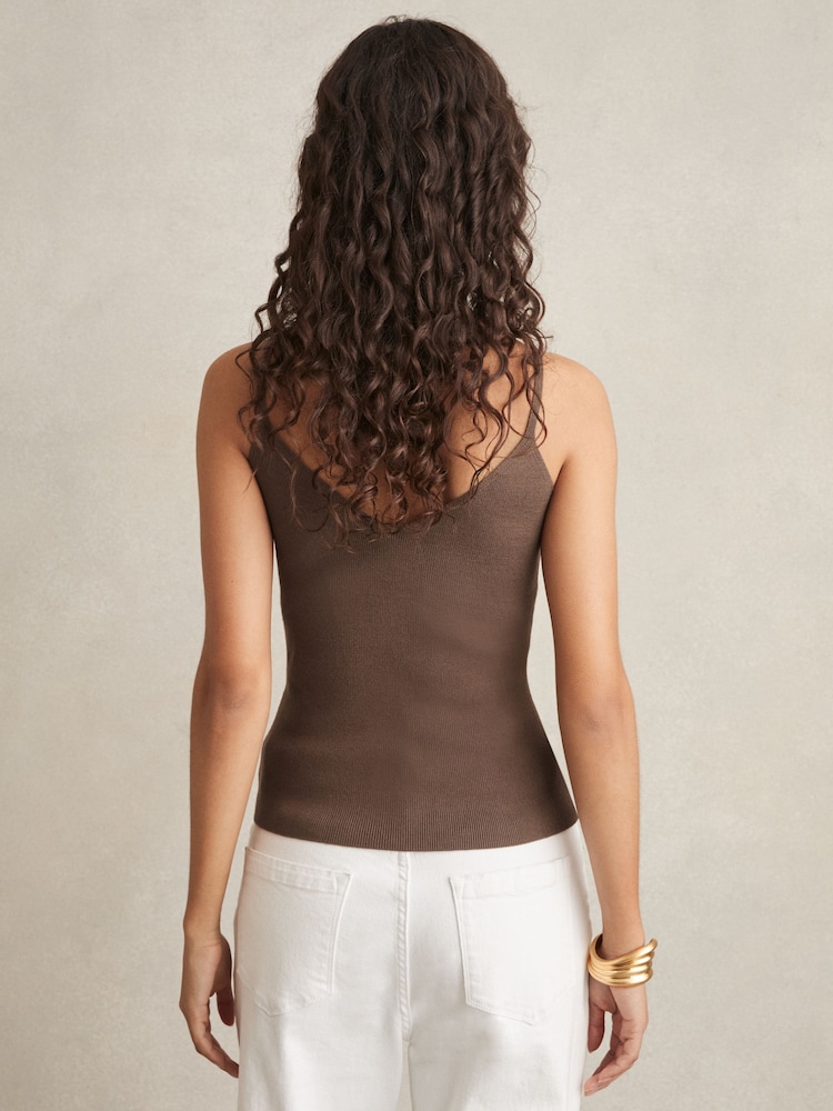 Nerz - Reiss Lucy Lyocell-Blend Knitted Vest - Image 5 of 6