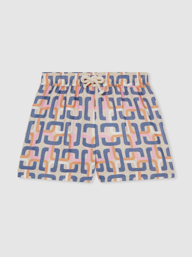 Reiss Eva Geometric Chain Print Shorts - Imagen 2 de 4