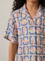Reiss Multi Eva Geometric Chain Print Shirt - Image 3 of 4