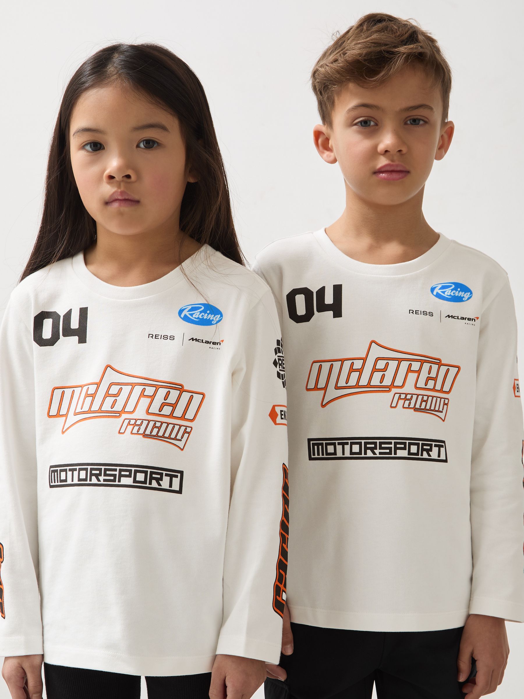 【海外限定】REISSTシャツ☆Oval McLaren F1 Team Cotton Logo T Reiss McLaren F1 Team Cotton Logo T-Shirt Unisex Fit in