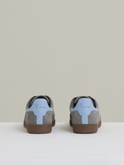 Reiss Dark Grey Bode Suede Low-Top Trainers - Image 2 of 4
