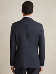 Reiss Bright Blue Dream Db Slim-Fit Double-Breasted Wool-Blend Suit Blazer - Image 6 of 9