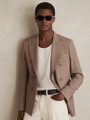 Reiss Navy Elmont Woven Belt - Image 2 of 4