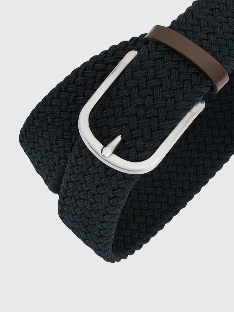 Reiss Navy Elmont Woven Belt - Image 4 of 4