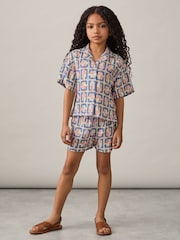 Reiss Eva Geometric Chain Print Shorts - Imagen 2 de 4