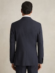 Reiss Bright Blue Dream Sb Regular-Fit Single-Breasted Wool-Blend Suit Blazer - Image 7 of 10