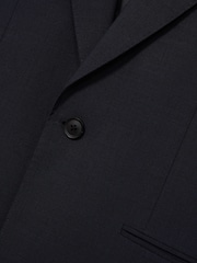 Reiss Bright Blue Dream Sb Regular-Fit Single-Breasted Wool-Blend Suit Blazer - Image 9 of 10