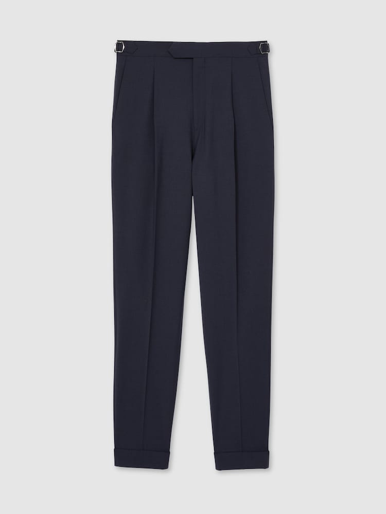 Reiss Bright Blue Dream Slim Fit Wool Blend Suit Trousers - Image 2 of 7